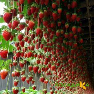 Клубника ампельная Анастасия купить по цене от 370р. в интернет-магазине «Посадика» с доставкой почтой в в Раменскоее и по всей России – [изображение №1].